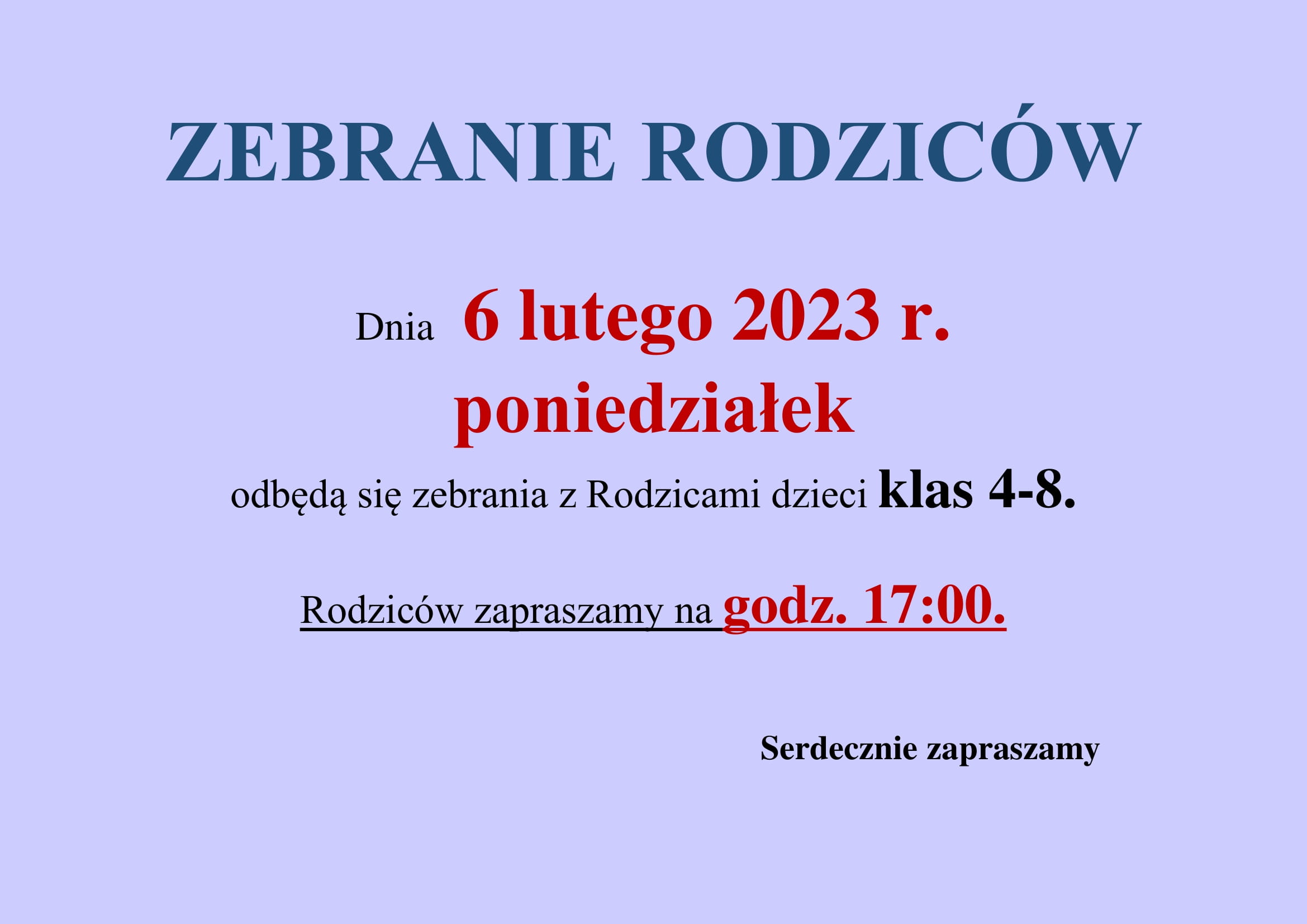 Zebranie z Rodzicami II/2023 - zdjęcie 1